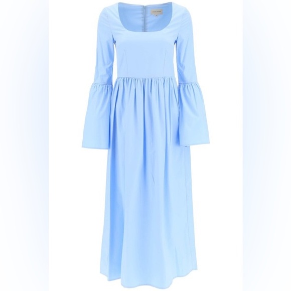 Loulou Studio Dresses & Skirts - LOULOU STUDIO Keppel Cotton Poplin belle sleeve dress long small BNWT brand new